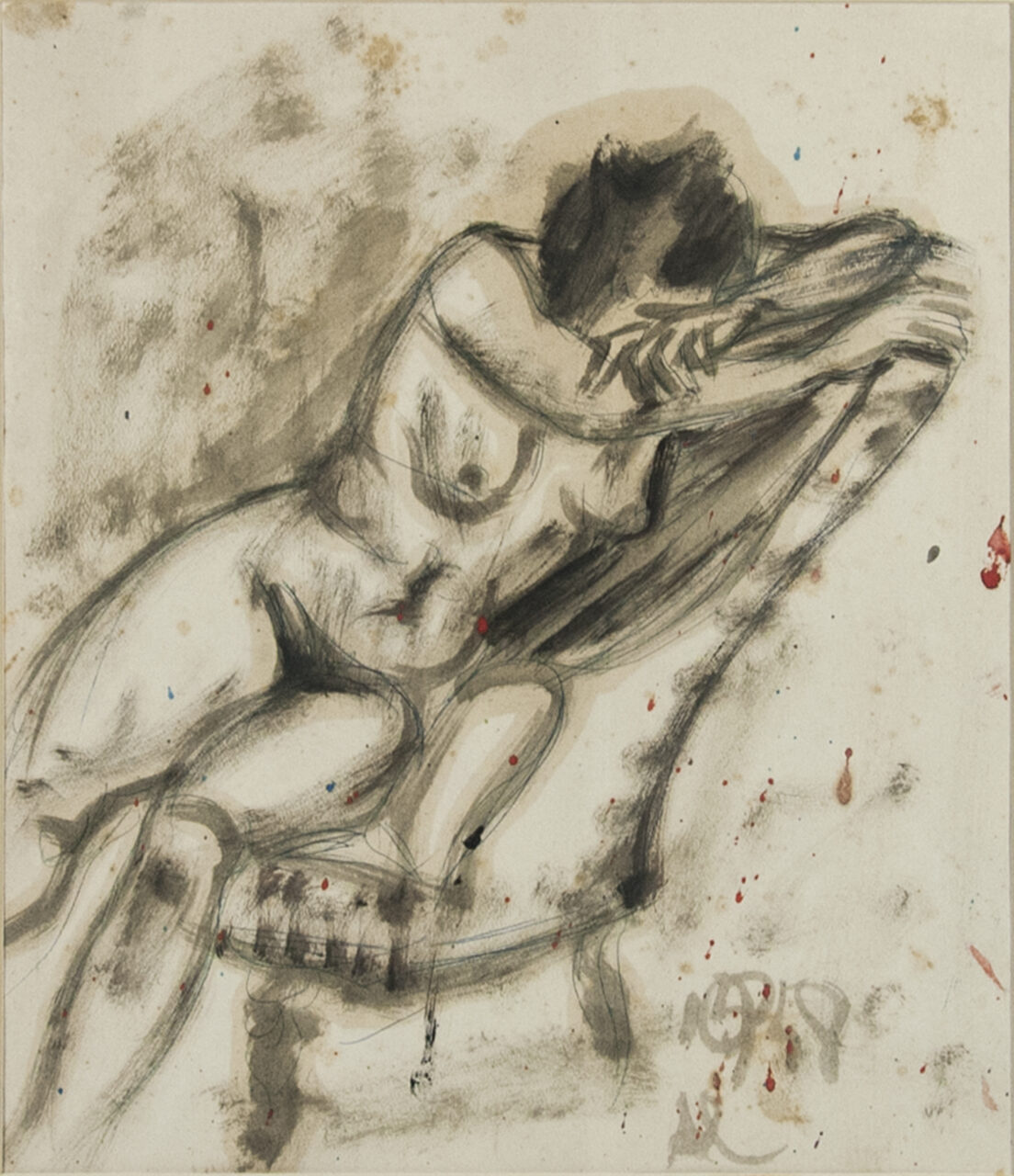 Alfredo Catarsini, Nudo sulla sedia 1958