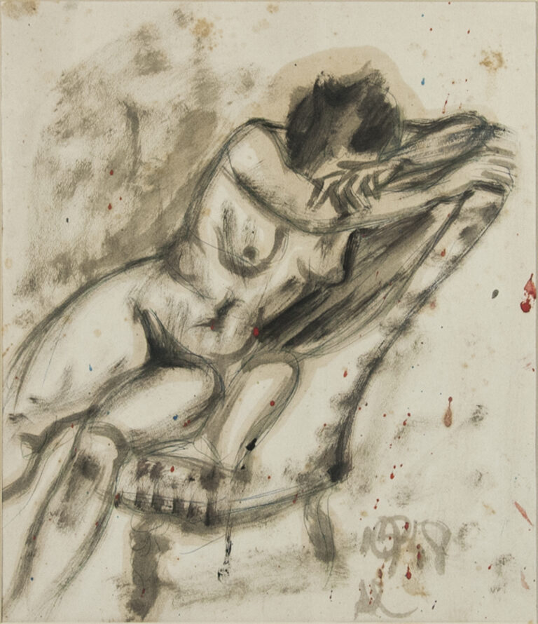 Alfredo Catarsini, Nudo sulla sedia 1958