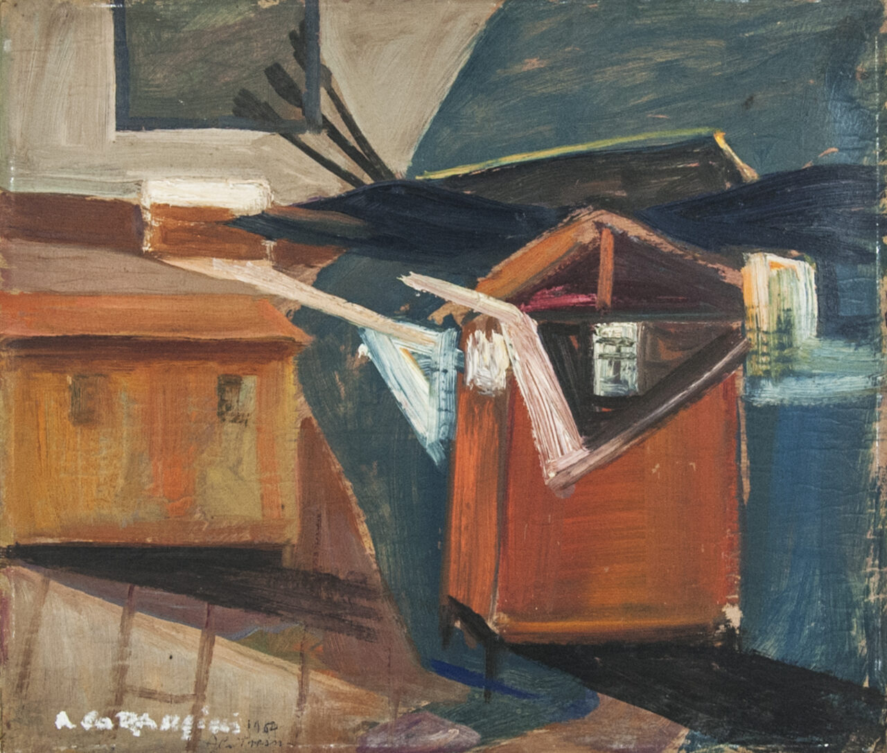 Alfredo Catarsini, Riflessismo-Cabina rossa 1950