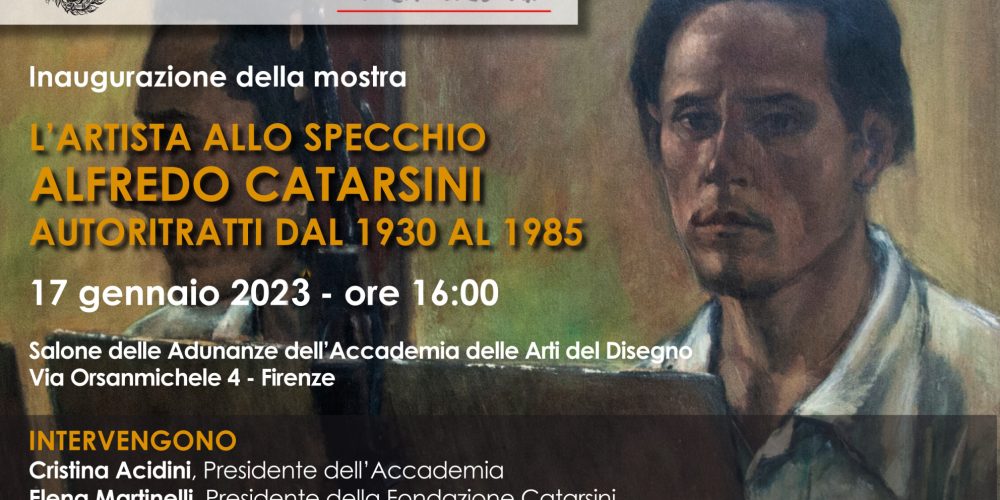 Alfredo Catarsini allo specchio: in mostra a Firenze 25 autoritratti