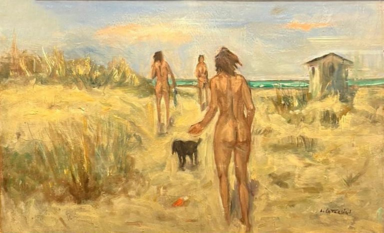 Alfredo Catarsini, Nude al bagno 1980