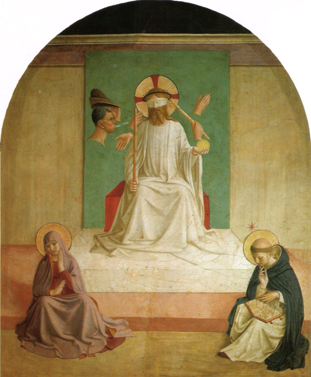 Beato Angelico, Cristo deriso, affresco nel convento di San Marco a Firenze