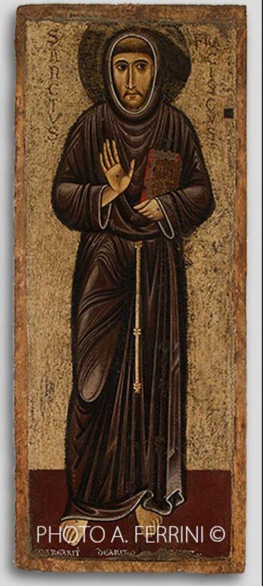 Margaritone d’Arezzo, Immagine di San Francesco, tempera su tavola